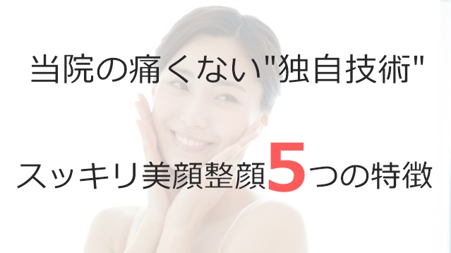 スッキリ美顔整顔５つの特徴