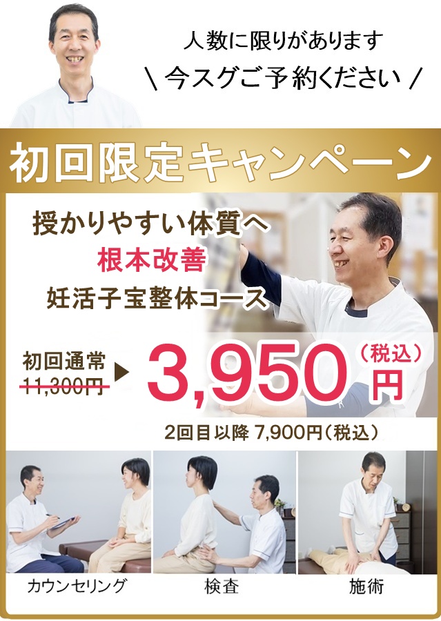 初回限定割引（妊活）
